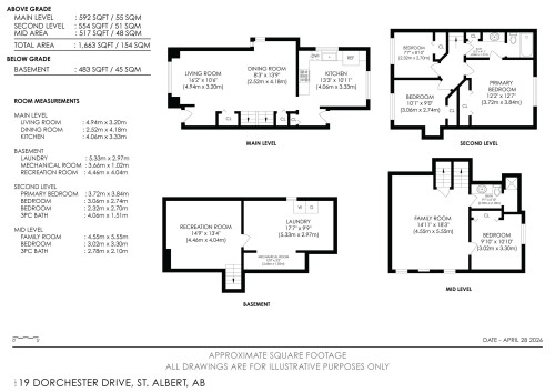 Floor plan - 119 Dorchester Drive, St. Albert, AB - Other