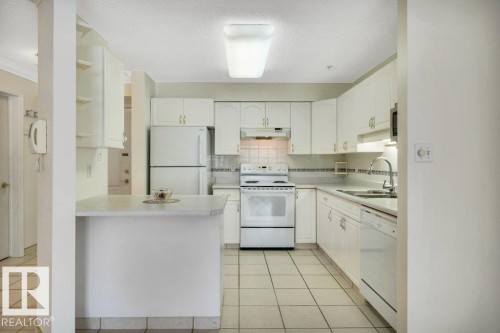 114 17150 94A Ave, Edmonton, AB - Indoor Photo Showing Kitchen With Double Sink