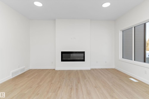 4015 207 Street, Edmonton, AB - Indoor Photo Showing Other Room With Fireplace