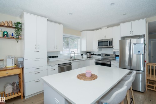 7807 132 Avenue, Edmonton, AB - Indoor Photo Showing Kitchen With Double Sink