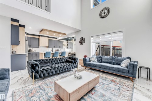 3729 42 Avenue, Beaumont, AB - Indoor Photo Showing Living Room