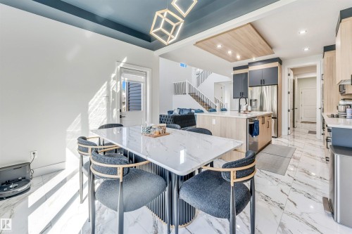 3729 42 Avenue, Beaumont, AB - Indoor Photo Showing Dining Room