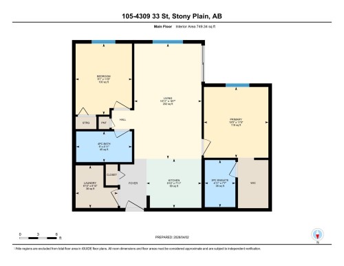 Floor plan - 105 4309 33 Street, Stony Plain, AB - Other