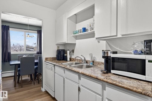 301 7203 171 Street, Edmonton, AB - Indoor Photo Showing Kitchen With Double Sink