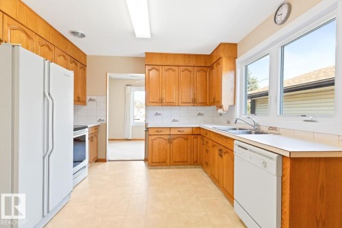 10307 73 Street, Edmonton, AB - Indoor Photo Showing Kitchen With Double Sink