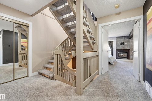 139 Wolf Willow Crescent, Edmonton, AB - Indoor Photo Showing Other Room With Fireplace