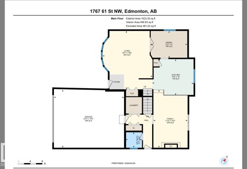 Floor plan - 1767 61 Street, Edmonton, AB - Other