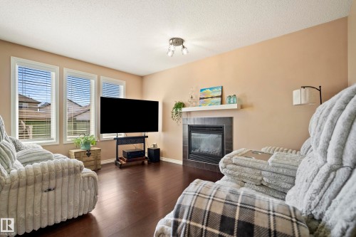 9 9231 213 Street, Edmonton, AB - Indoor Photo Showing Living Room With Fireplace