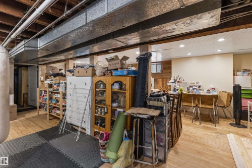 9819 92 Avenue, Edmonton, AB - Indoor Photo Showing Basement
