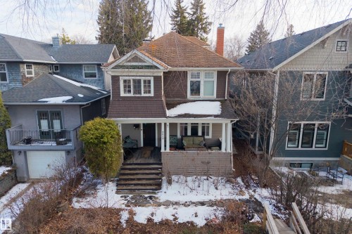 9819 92 Avenue, Edmonton, AB - Outdoor With Deck Patio Veranda With Facade