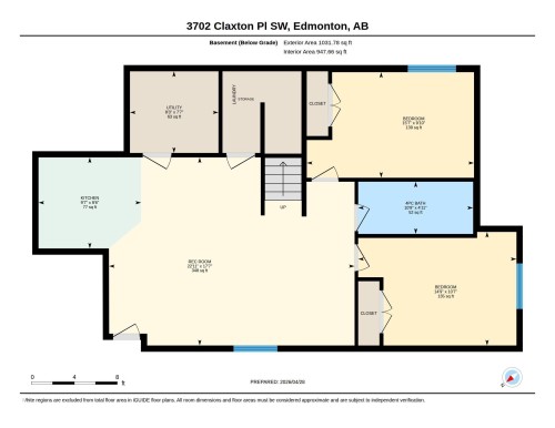 Floor plan - 3702 Claxton Place, Edmonton, AB - Other