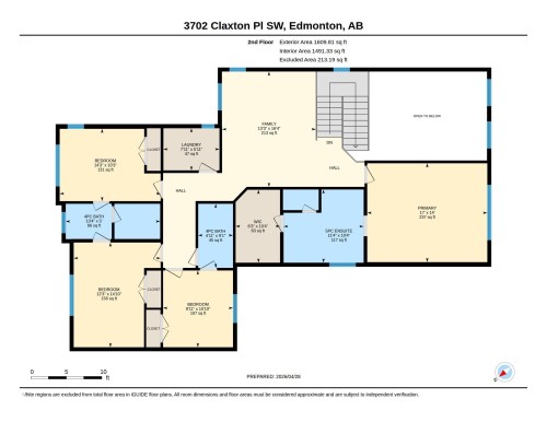 Floor plan - 3702 Claxton Place, Edmonton, AB - Other
