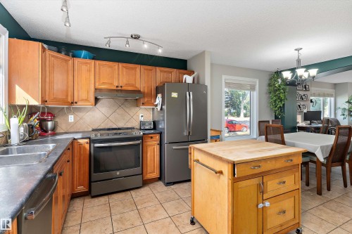 11846 125 Street, Edmonton, AB - Indoor Photo Showing Kitchen With Double Sink