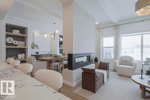 5921 Raven Crescent, Edmonton, AB - Indoor With Fireplace