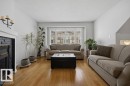 17624 96 Avenue, Edmonton, AB  - Indoor Photo Showing Living Room With Fireplace 