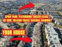 Aerial Property Overview. Illustrating the property's location relative to recreational facilities and open spaces - 97 2021 Grantham Crest, Edmonton, AB  - Outdoor With View 