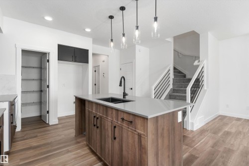 1755 Westerra Wynd, Stony Plain, AB - Indoor Photo Showing Kitchen With Double Sink With Upgraded Kitchen