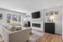77 Penn Place, Spruce Grove, AB  - Indoor Photo Showing Living Room With Fireplace 