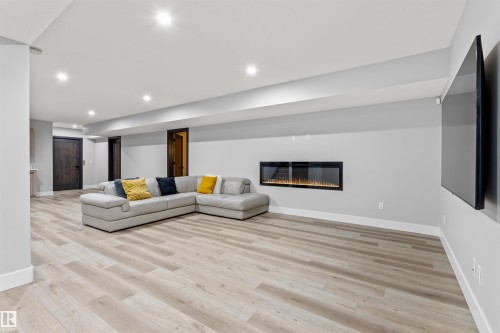 4810 Knight Crescent, Edmonton, AB - Indoor With Fireplace