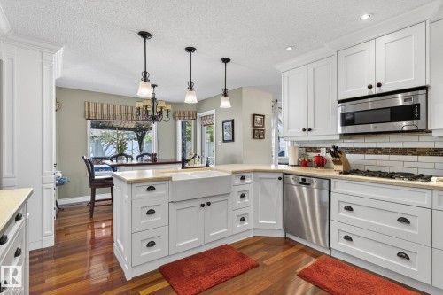 3108 36B Avenue, Edmonton, AB - Indoor Photo Showing Kitchen With Upgraded Kitchen