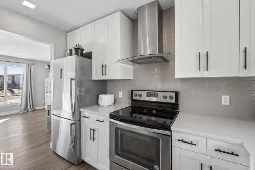 6034 105 Street, Edmonton, AB - Indoor Photo Showing Kitchen With Stainless Steel Kitchen