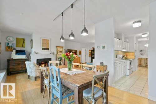 202 9809 110 Street, Edmonton, AB - Indoor Photo Showing Dining Room