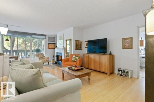 202 9809 110 Street, Edmonton, AB - Indoor Photo Showing Living Room