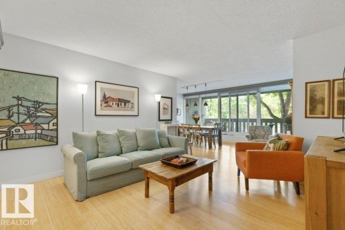 202 9809 110 Street, Edmonton, AB - Indoor Photo Showing Living Room