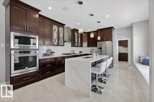1380 Graydon Hill Way, Edmonton, AB - Indoor Photo Showing Kitchen With Upgraded Kitchen