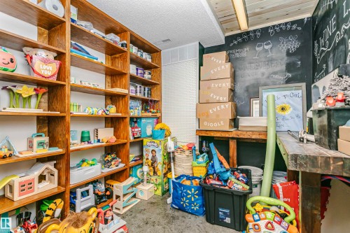 Extensive built-in shelving provides ample storage - 17820 57 Avenue, Edmonton, AB - Indoor