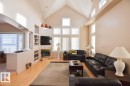 16115 57 Street, Edmonton, AB  - Indoor Photo Showing Living Room With Fireplace 