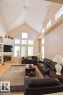 16115 57 Street, Edmonton, AB  - Indoor Photo Showing Living Room With Fireplace 