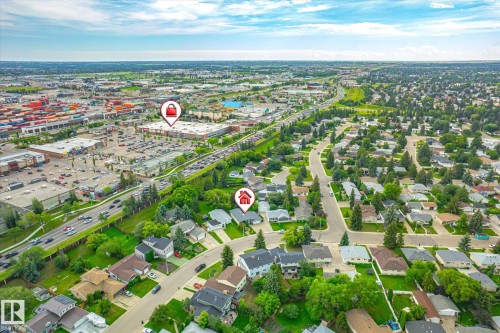 Residential neighborhood featuring tree-lined streets and established homes - 10339 36A Avenue, Edmonton, AB - Outdoor With View