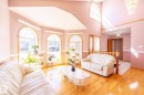 Expansive living area with high vaulted ceilings and hardwood flooring - 5736 161 Avenue, Edmonton, AB  - Indoor Photo Showing Living Room 