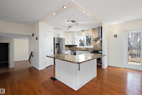 115 Walker Road, Edmonton, AB - Indoor Photo Showing Kitchen With Upgraded Kitchen
