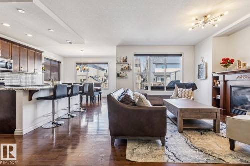 21912 97 Avenue, Edmonton, AB - Indoor Photo Showing Other Room With Fireplace