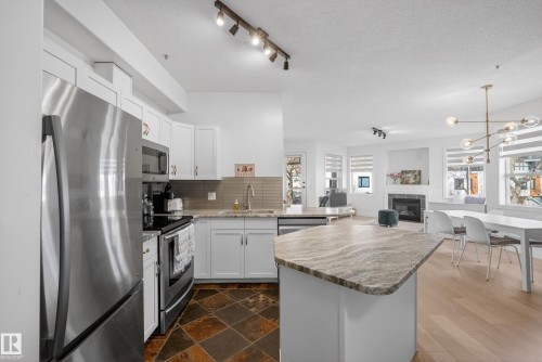 205 10011 110 Street, Edmonton, AB - Indoor Photo Showing Kitchen With Stainless Steel Kitchen With Upgraded Kitchen