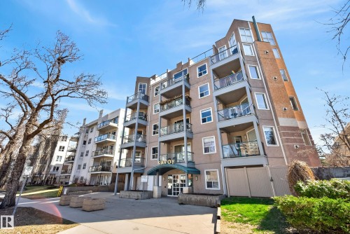 205 10011 110 Street, Edmonton, AB - Outdoor With Balcony With Facade