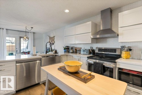 22 Deacon Place, St. Albert, AB - Indoor Photo Showing Kitchen With Double Sink