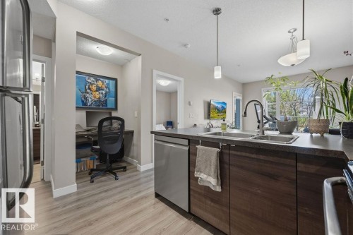 108 2588 Anderson Way, Edmonton, AB - Indoor Photo Showing Kitchen With Double Sink