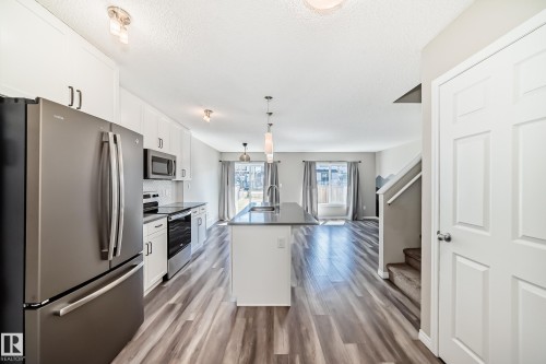 5227 Crabapple Link, Edmonton, AB - Indoor Photo Showing Kitchen With Stainless Steel Kitchen With Upgraded Kitchen