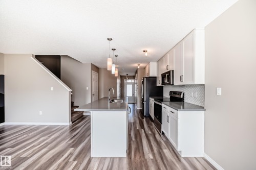 5227 Crabapple Link, Edmonton, AB - Indoor Photo Showing Kitchen With Double Sink
