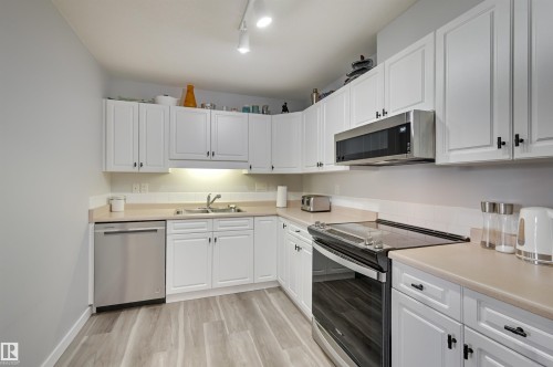 304 6220 Fulton Road, Edmonton, AB - Indoor Photo Showing Kitchen With Double Sink