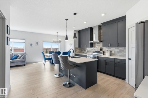 33 Sumac Close, Fort Saskatchewan, AB - Indoor Photo Showing Kitchen With Upgraded Kitchen