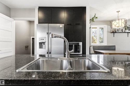 10916 60 Avenue, Edmonton, AB - Indoor Photo Showing Kitchen With Double Sink
