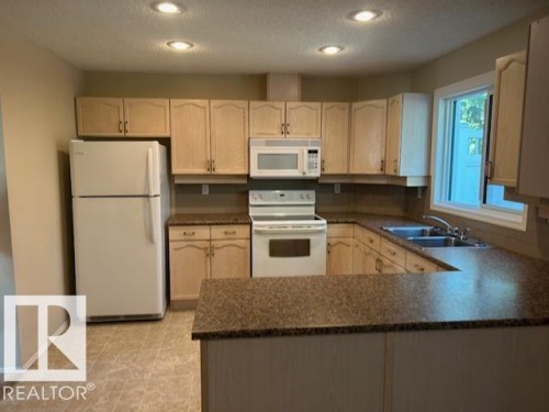 50 9630 176 Street, Edmonton, AB - Indoor Photo Showing Kitchen With Double Sink