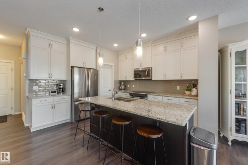12228 176 Avenue, Edmonton, AB - Indoor Photo Showing Kitchen With Double Sink With Upgraded Kitchen