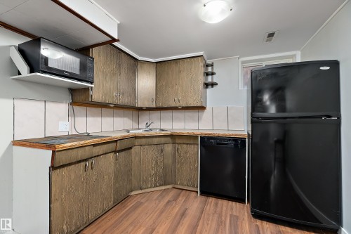 9747 66 Avenue, Edmonton, AB - Indoor Photo Showing Kitchen With Double Sink