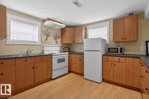 12130 60 Street, Edmonton, AB - Indoor Photo Showing Kitchen With Double Sink