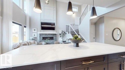 5892 Raven Crescent, Edmonton, AB - Indoor With Fireplace